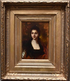 French School 19th Century Oil Painting, Signed with Initials AM