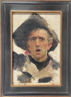 Antique French School 19th Century, Portrait of a Soldier, oil on canvas