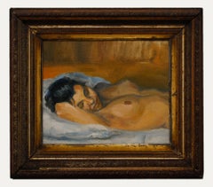 French School 20th Century Oil - Reclined Nude
