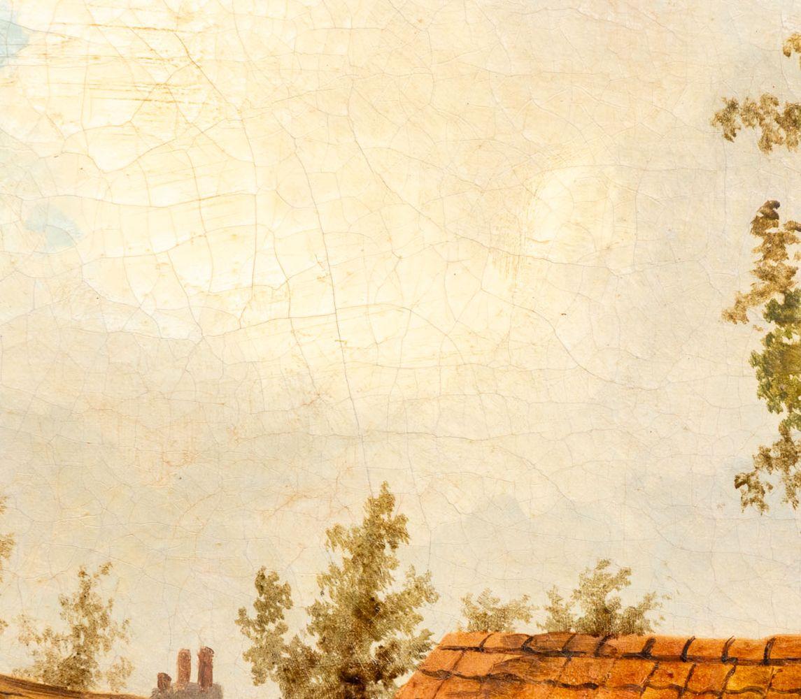 French School Farmyard Scene (Französische Schule), Painting, von Unknown