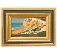 Französische Schule Ende des 19. Jahrhunderts Öl - Blick auf Biarritz