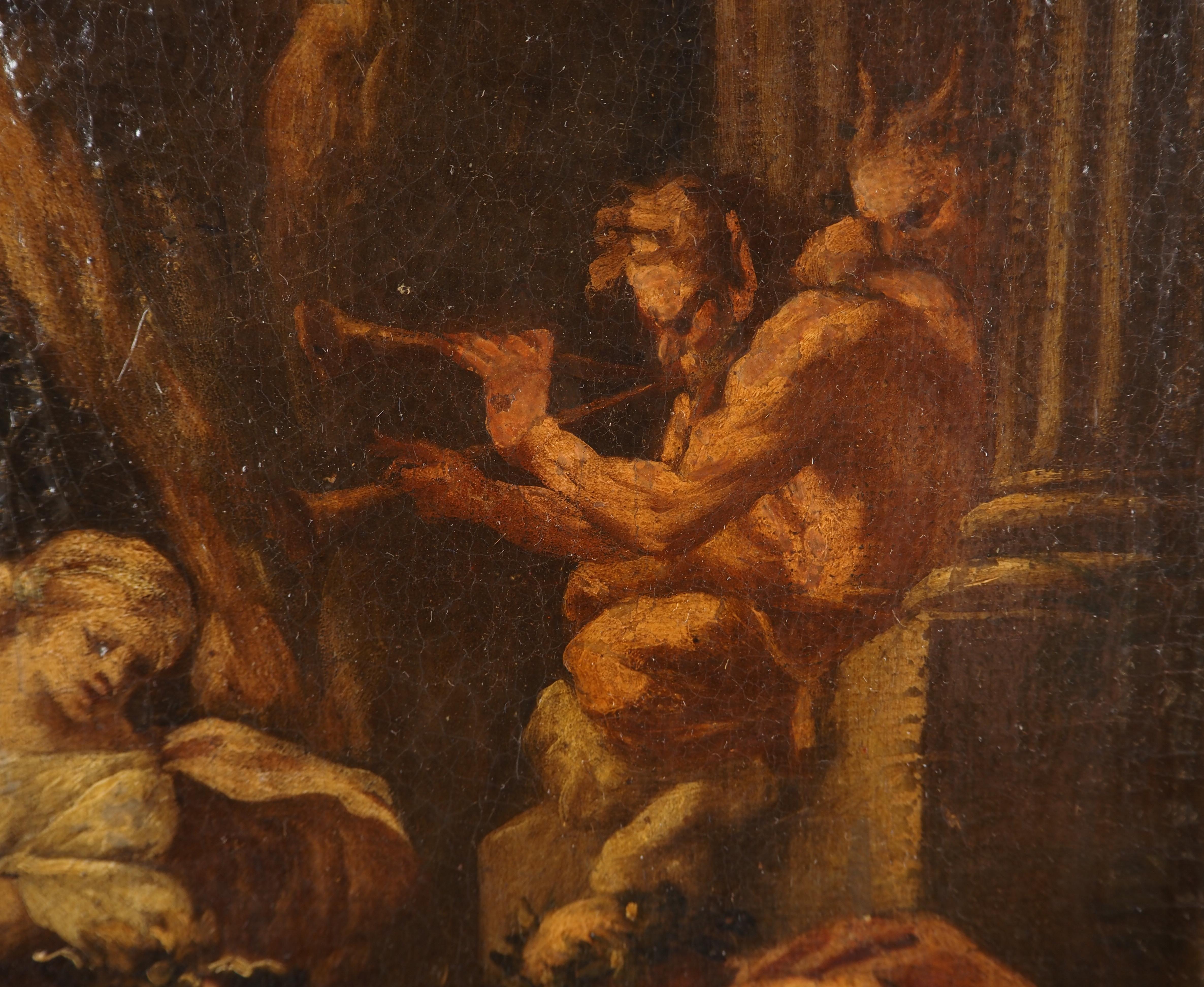 Escuela francesa del siglo XVIII : Mitología, Bacanalia - Óleo sobre lienzo en venta 7