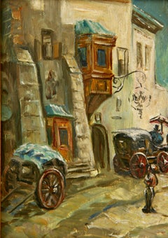 French Village Painting