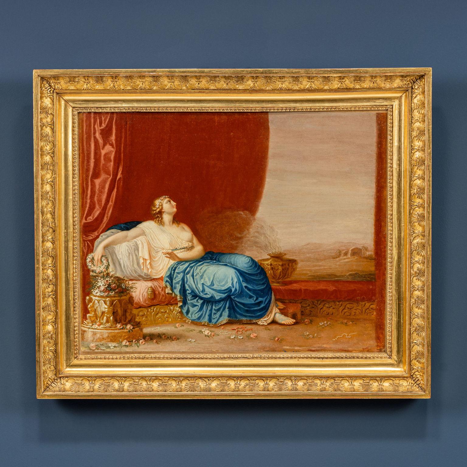 Unknown Figurative Painting – Aus dem verlorenen Fresko mit der Allegorie von Asien von Andrea Appiani, XIX. Jahrhundert
