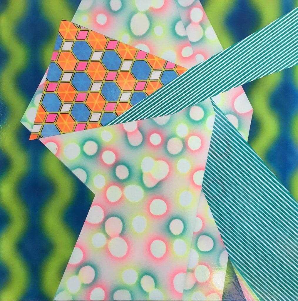 Unknown Abstract Painting - Fruit Stripe, Acrylic and Airbrush on Canvas Painting by Alex Blau, 2019