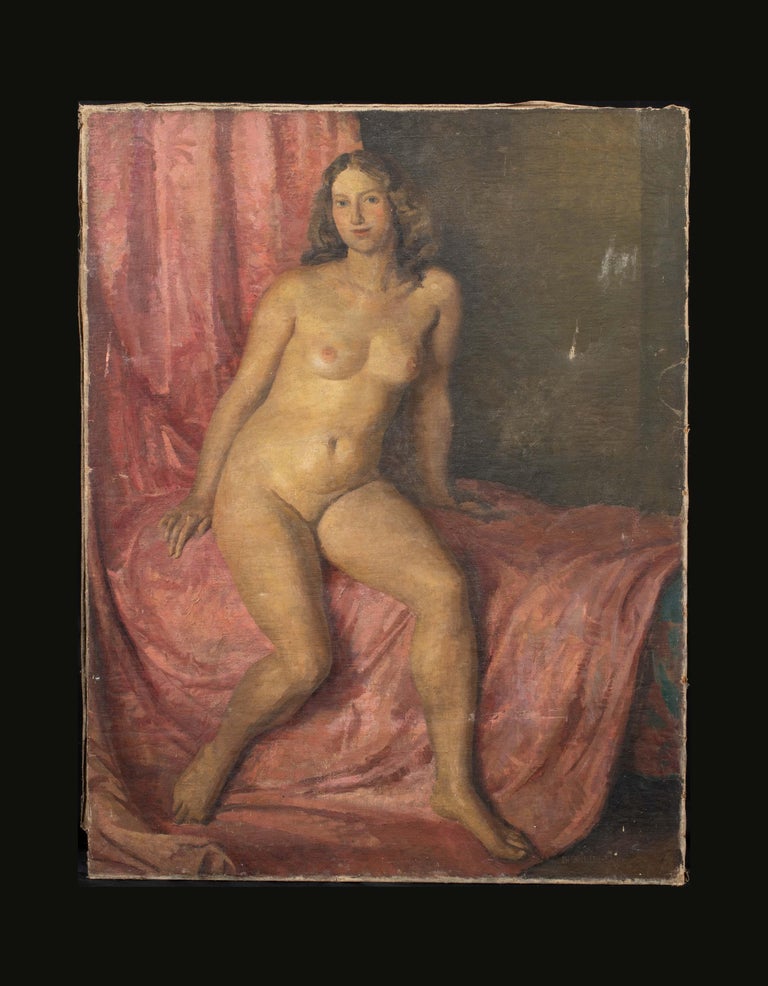 Full Length Study Of A Nude Woman, early 20th Century by Lionel ELLIS For Sale 1
