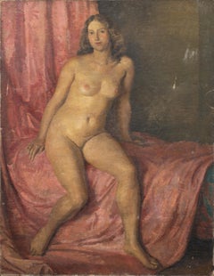 Full Length Study Of A Nude Woman, early 20th Century by Lionel ELLIS