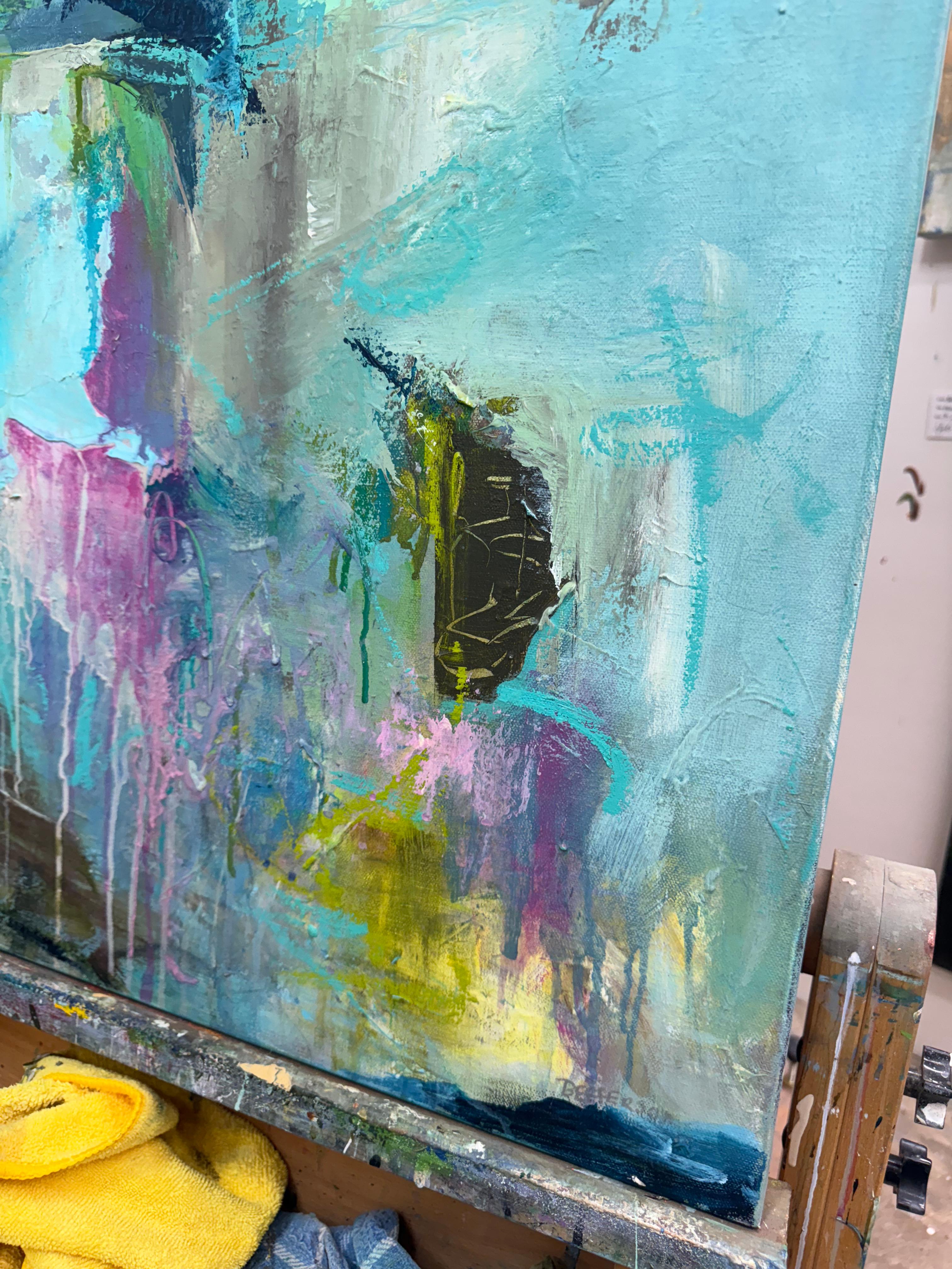 Spaß mit Farbe (Abstrakt), Painting, von Unknown