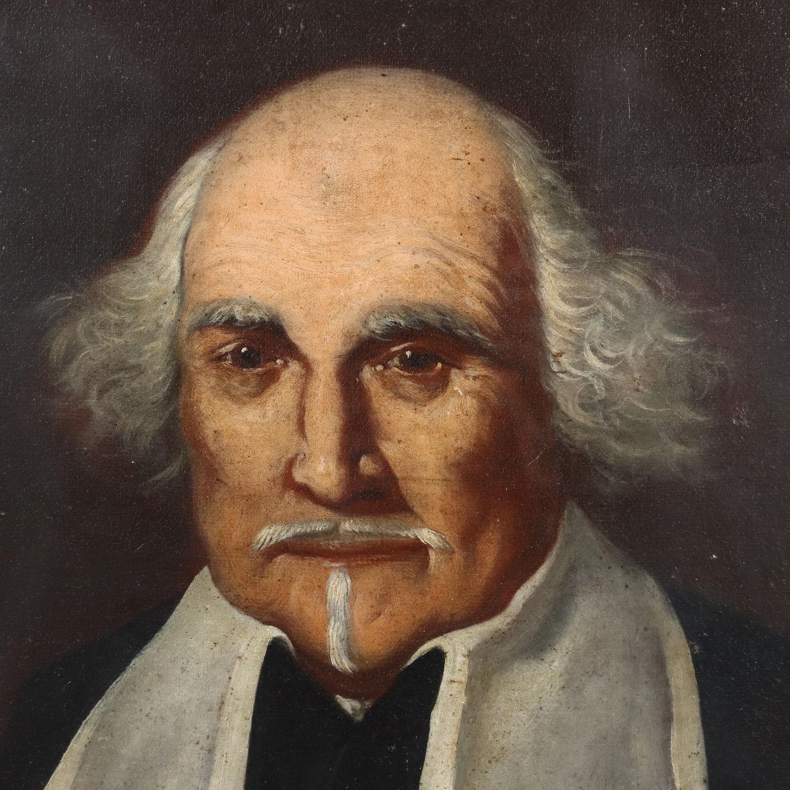 Ritratto di G. Albertoni, Olio su tela Italia XVIII secolo - Painting Altro stile artistico di Unknown