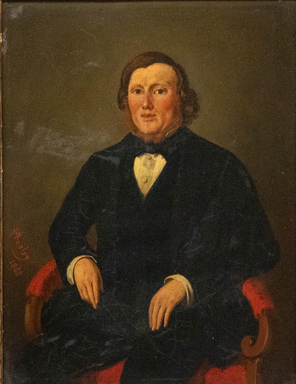 G. R. Healey - ca. 1855 Öl, Porträt von William King, G. R. Healey – Painting von Unknown