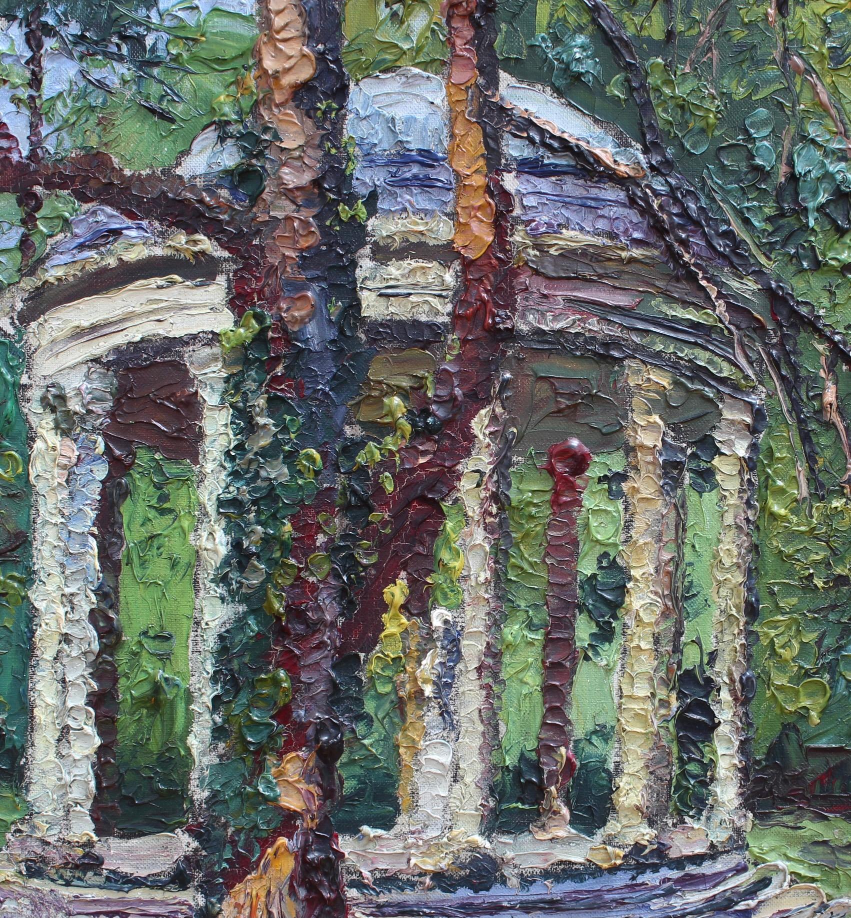 'Gazebo Under the Trees in Versailles' by M. Phidias  For Sale 5