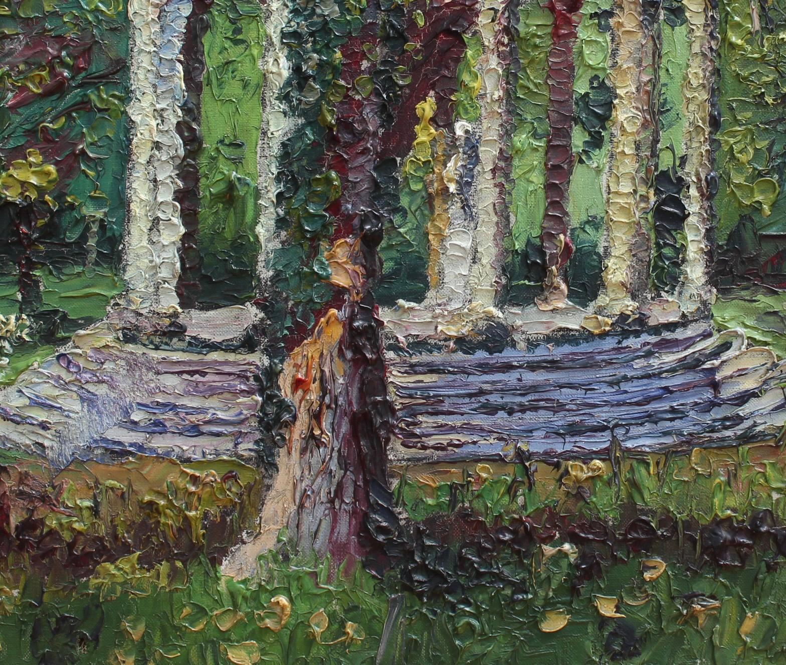 'Gazebo Under the Trees in Versailles' by M. Phidias  For Sale 9