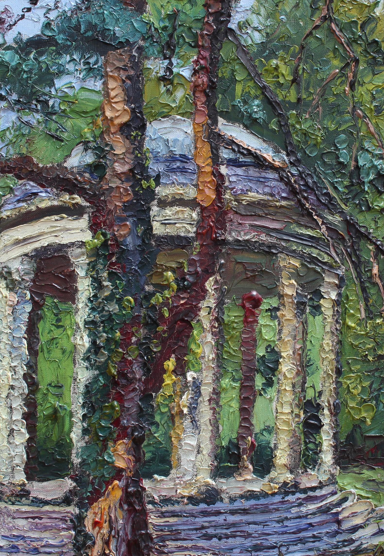 'Gazebo Under the Trees in Versailles' by M. Phidias  For Sale 11