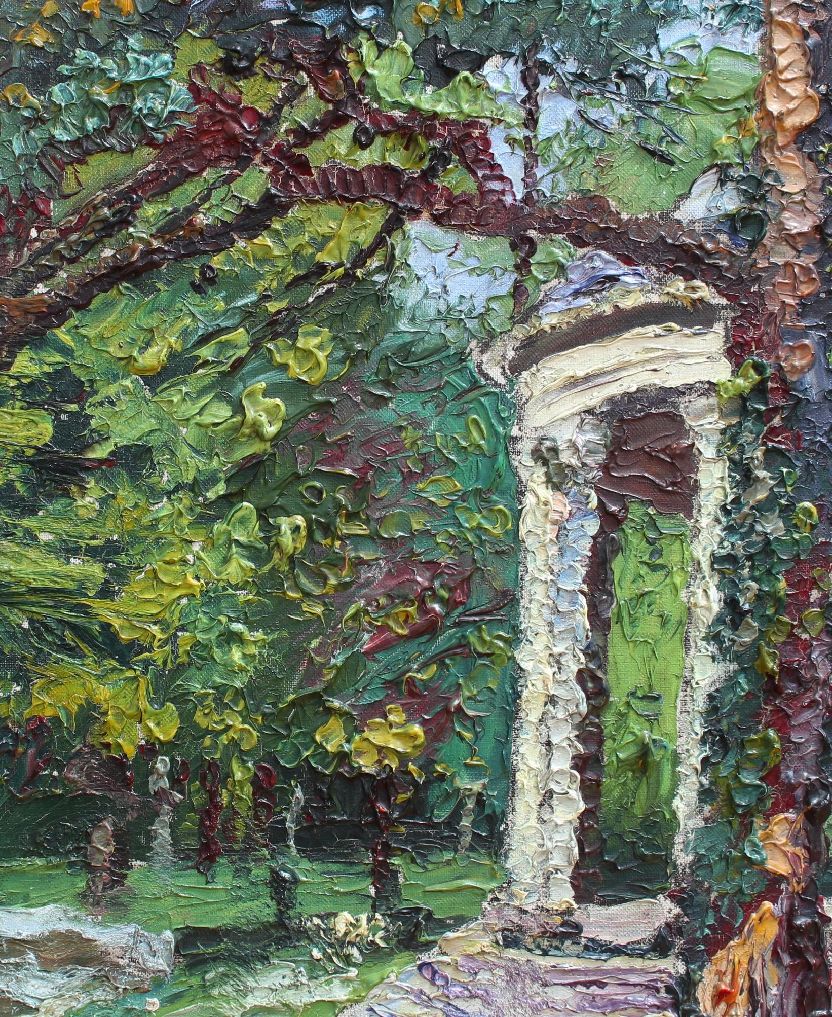 „Gazebo unter den Bäumen in Versailles“ von M. Phidias  im Angebot 13