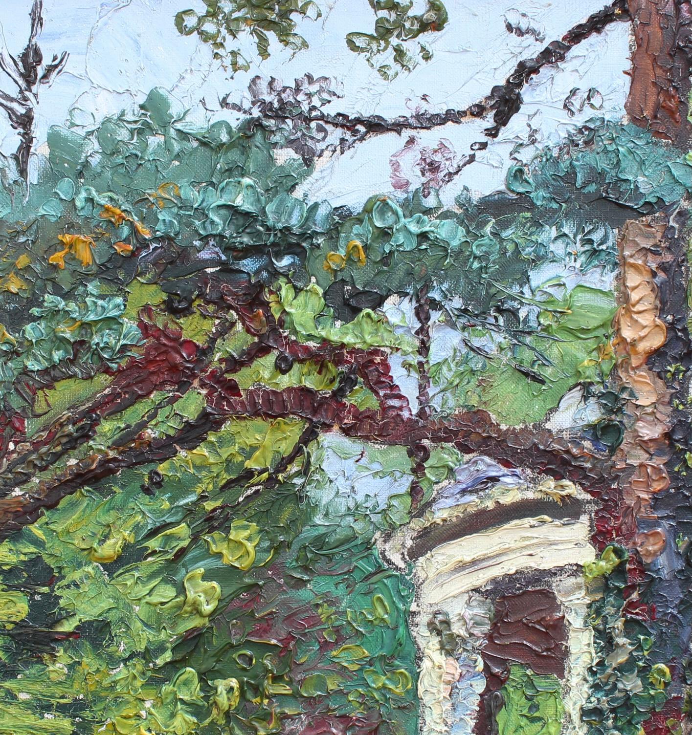 'Gazebo Under the Trees in Versailles' by M. Phidias  For Sale 1