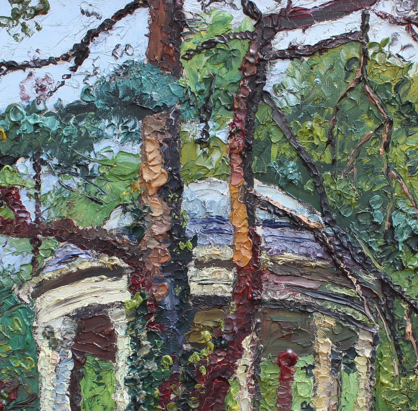 'Gazebo Under the Trees in Versailles' by M. Phidias  For Sale 2