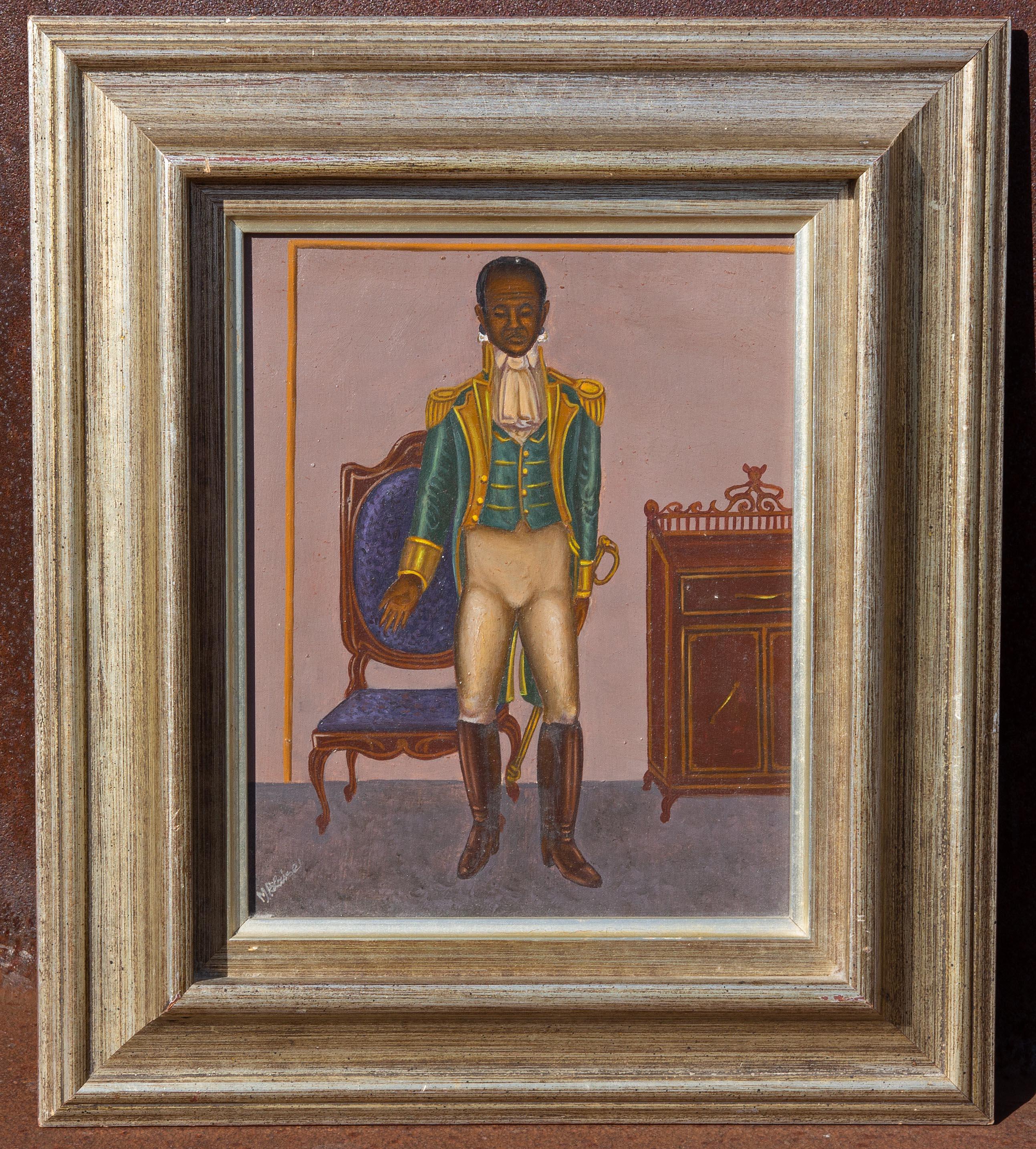 General Toussaint Louverture by Hattian Artist Serge Moleon Blaise - Painting by Unknown