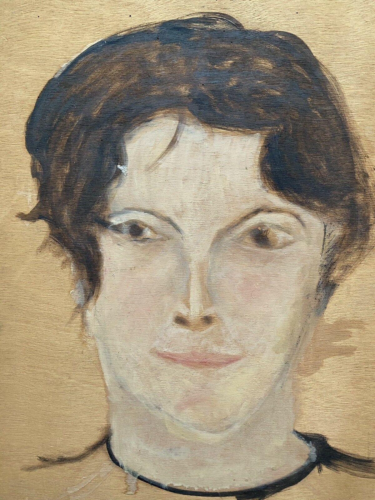 Genevieve Zondervan, French Oil Painting, Head Portrait Young Woman For Sale 2