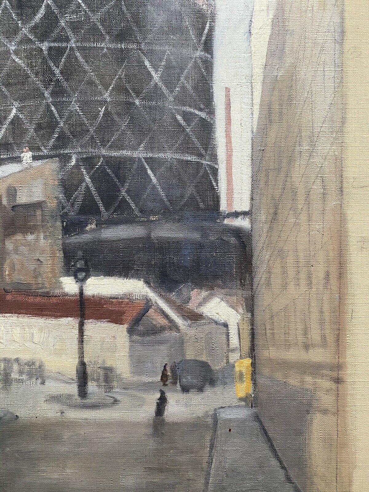 Genevieve Zondervan, French Oil Painting, Urban City View Street For Sale 1
