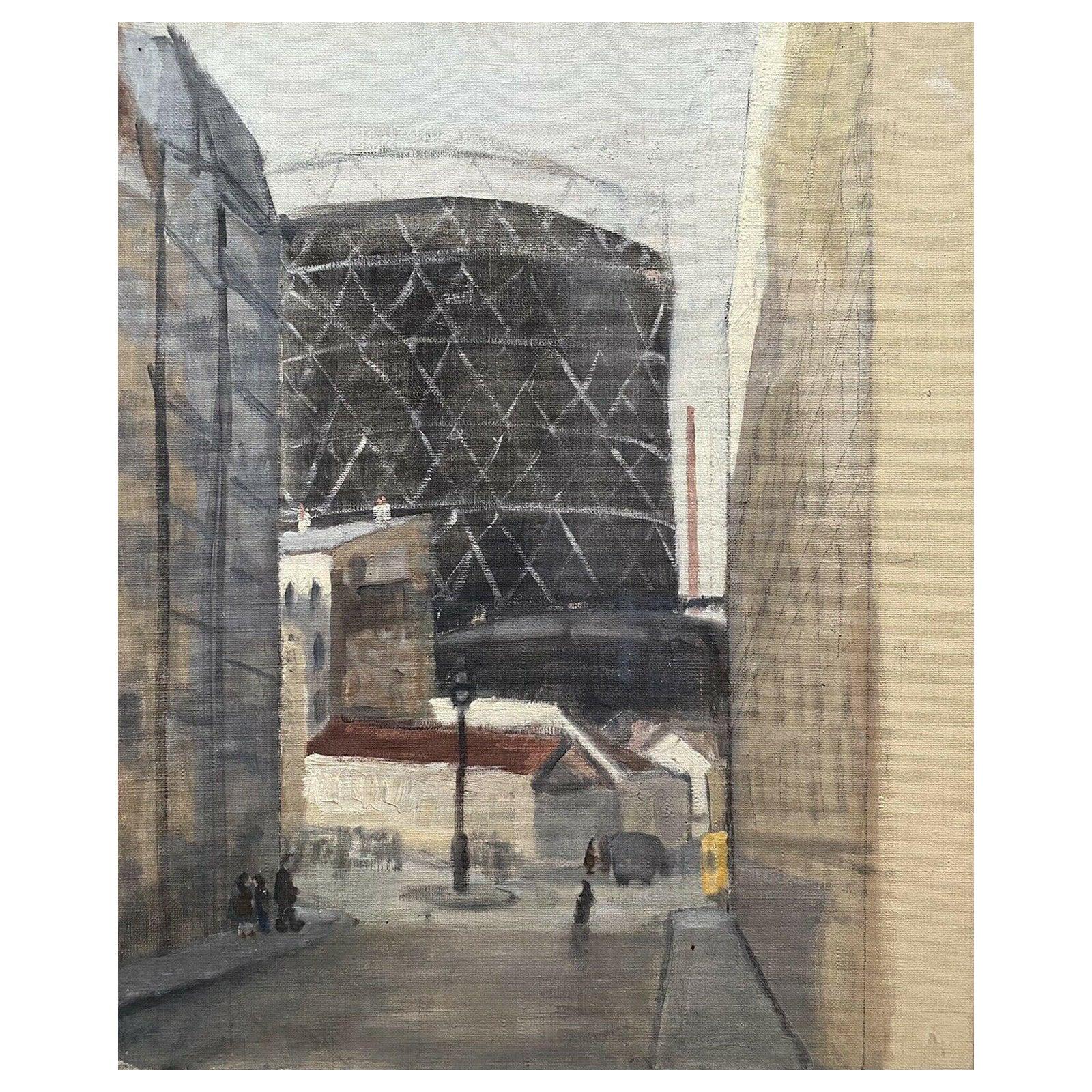 Unknown Landscape Painting - Genevieve Zondervan, French Oil Painting, Urban City View Street