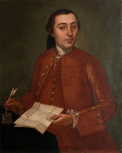 Gentleman portrait - Oil on Canvas by Scuola Marchigiana - 18th Century