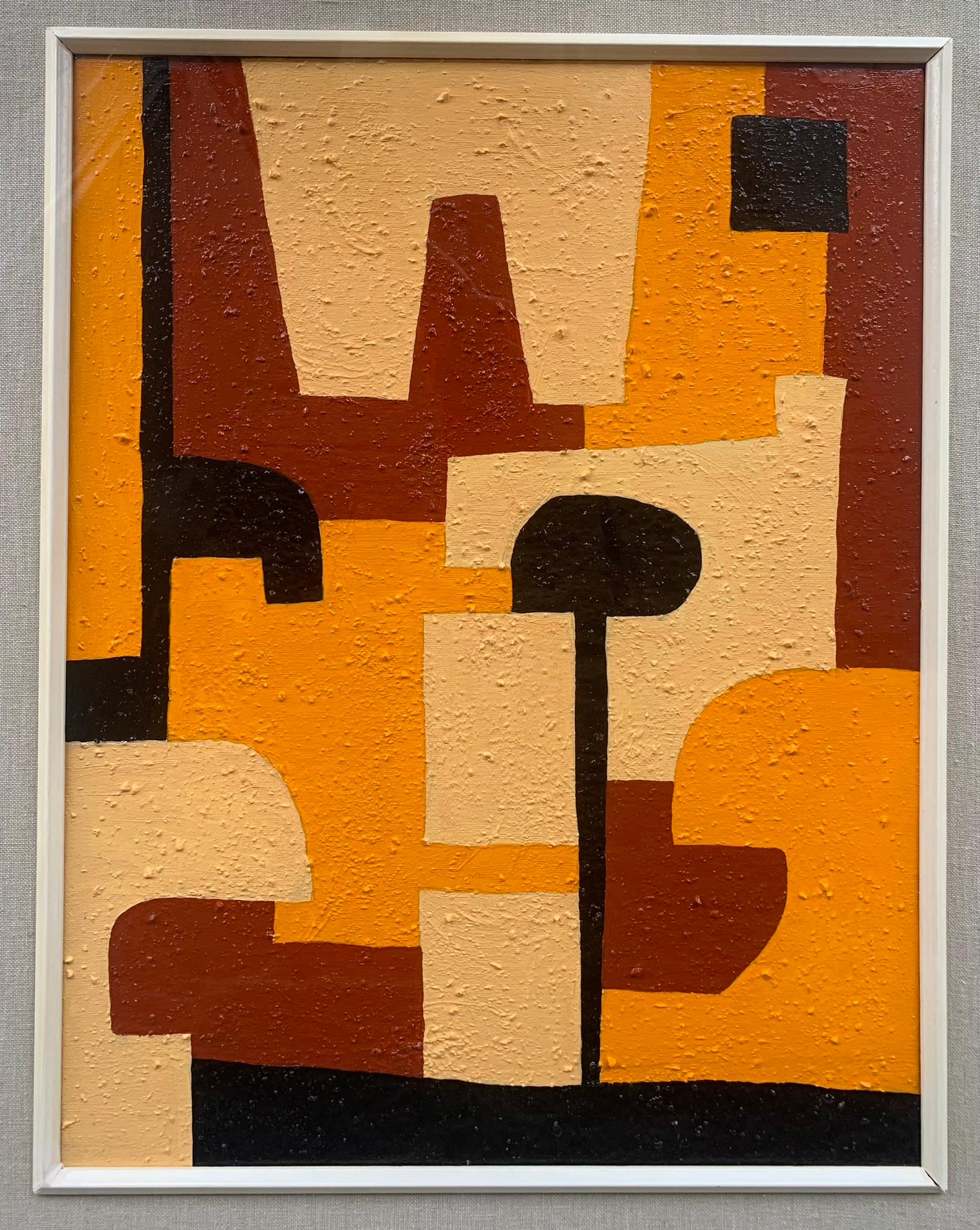 Peinture abstraite géométrique. École italienne des années 1960- 1970  en vente 9