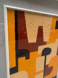 Geometric Abstract Painting. Italian School Of 1960- 1970's.