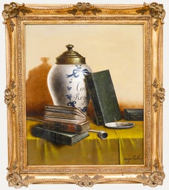 George David Coulon (1823-1904) - Mid 20th Century Oil, The Tobacco Pot