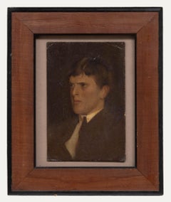 George Edmund Butler (1872-1936) - Early 20th Century Oil, A Serious Young Man