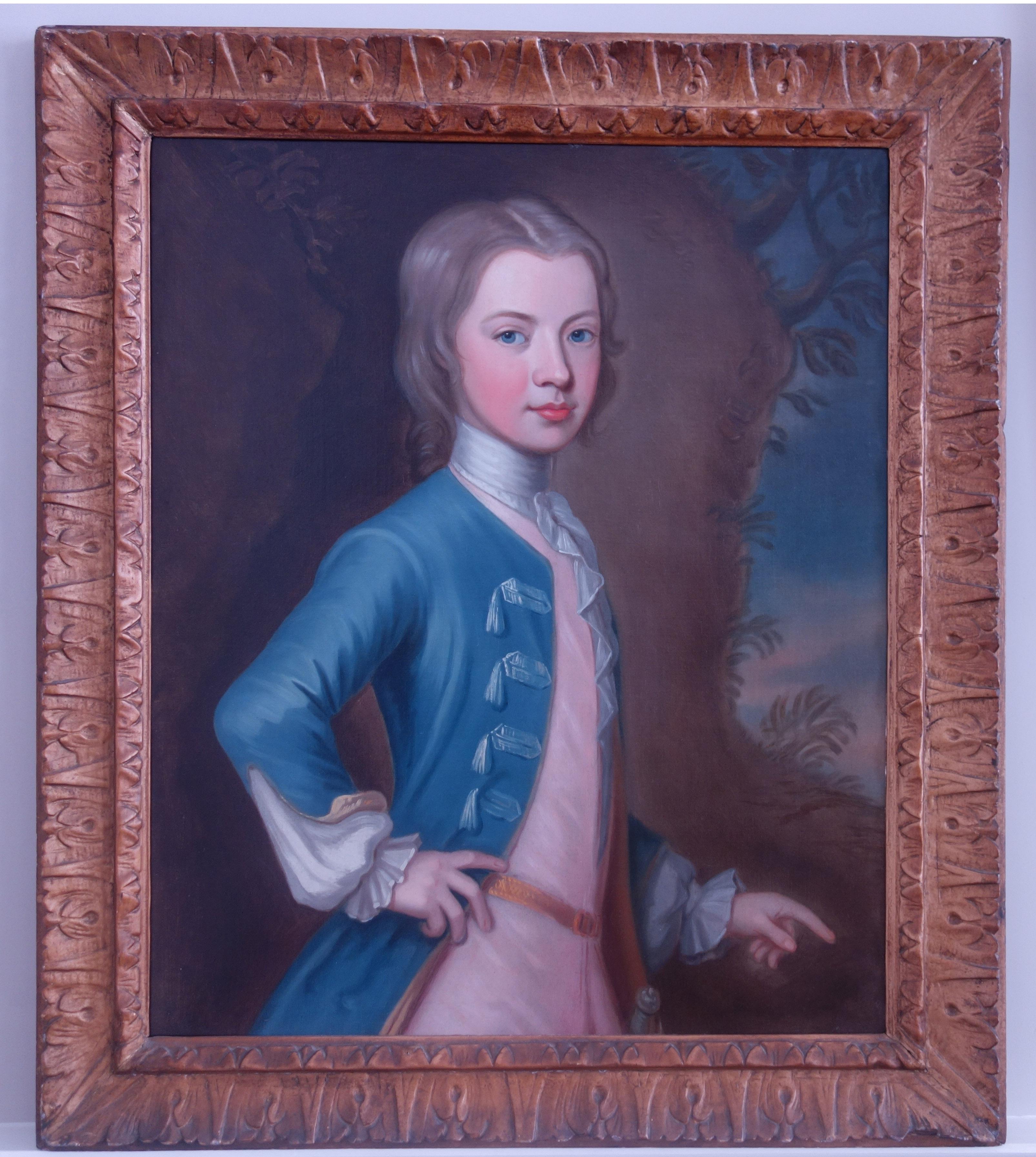 George Knapton. 18th century Portrait of John Egerton, Viscount Brackley - Painting by Unknown