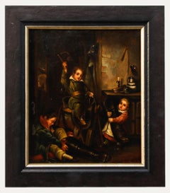 George Osterwald (1803-1884) - Framed Mid 19th Century Oil, The Tack Room