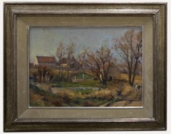George Van Bol (1904-1984) - Mid 20th Century Oil, The Farm in Autumn