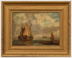 George Webster (1797-1864) - Oil, Fishing Vessels and Sailing Ships