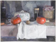 George Weissbort (1928-2013) - 20th Century Oil, Butter Dish & Beef Tomatoes