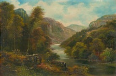 George Willis-Pryce (1866–1949)  - Early 20th Century Oil, Valley in Dovedale
