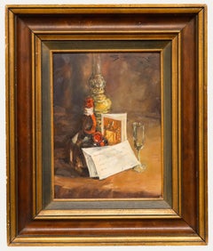Georges De Koker (nato nel 1928) - Olio della metà del XX secolo, La lettera