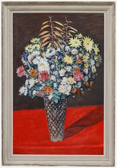 Georges Eugene Delhomme (1904-1989) - 1976 Öl, Gänseblümchenstrauß