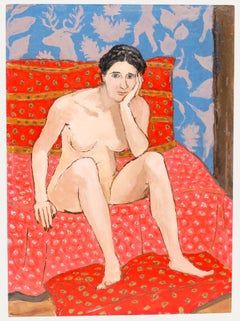 Georges Eugene Delhomme (1904-1989) - 1976 Oil, The Patterned Room