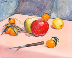 Georges Eugene Delhomme (1904-1989) - 1979 Oil, The Fruit Table