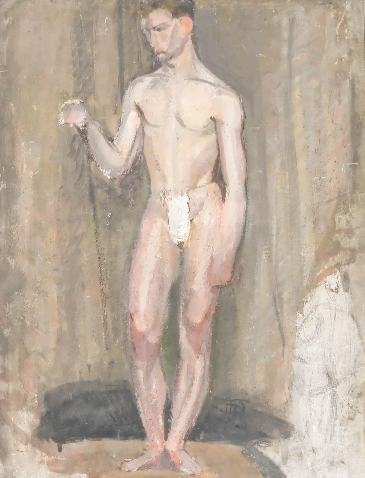 Georges Eugene Delhomme (1904-1989) - Milieu du 20e siècle Huile, Modèle russe - Painting de Unknown