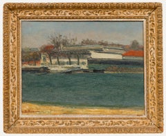 Georges Eugene Delhomme (1904-1989) - Mitte 20. Jahrhundert Öl, Frühlingslandschaft