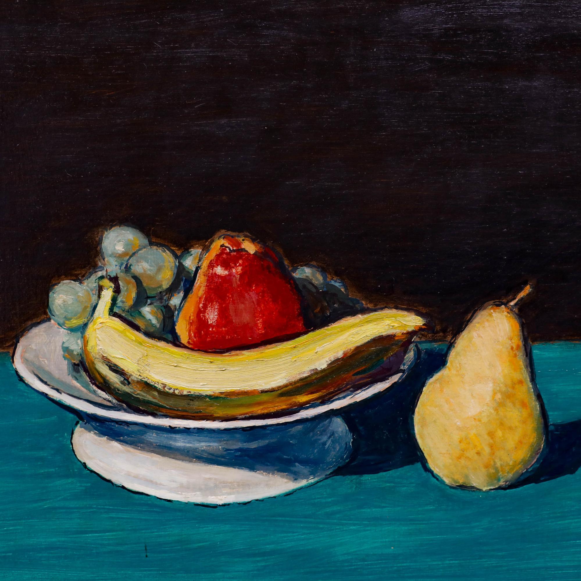 Un delizioso studio di vita modernista dell'artista Georges Eugene Delhomme (1904-1989). Con aree di leggero impasto. Firmato in basso a sinistra. Inscritto sul verso. A bordo.