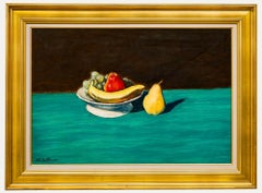 Georges Eugene Delhomme (1904-1989) - Milieu du 20e siècle Huile, Nature morte sur sarcelle