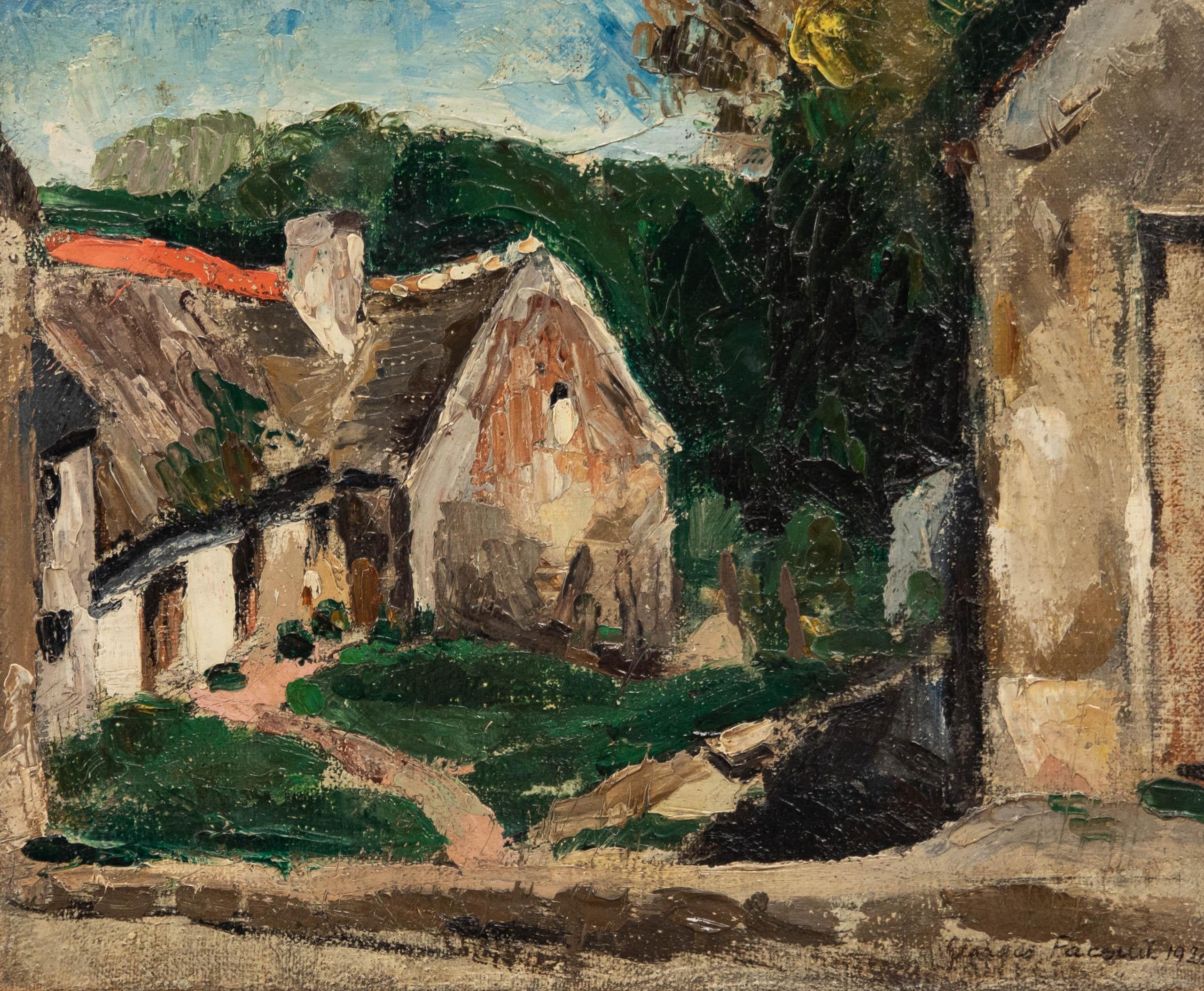 Georges Pacouil (1903-1996) - 1920 Öl, Die Fabeln der Fabeln – Painting von Unknown