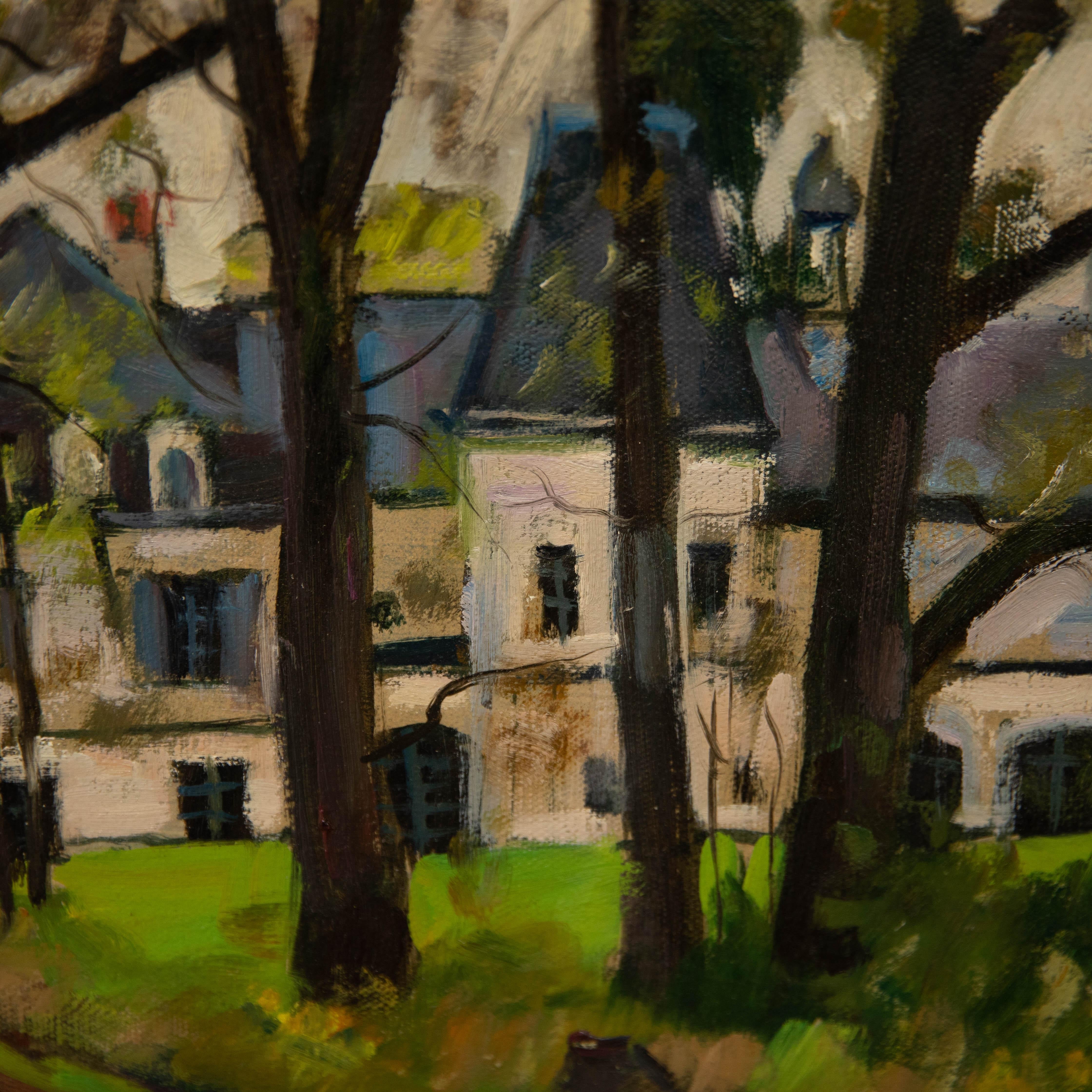 Georges Pacouil (1903-1996) - 1959 Oil, The Country House For Sale 2