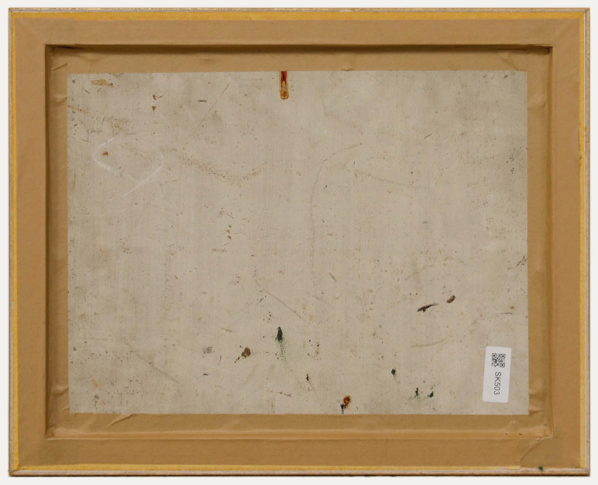 Georges Pacouil (1903-1996) - 20e siècle - Huile, guirlandes d'algues - Marron Figurative Painting par Unknown