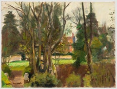 Georges Pacouil (1903-1996) - Huile du milieu du 20e siècle, Montfort l'Amaury