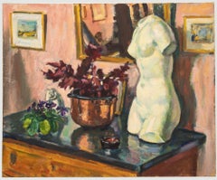 Georges Pacouil (1903-1996) - Oil, Still Life with Venus de Milo Torso