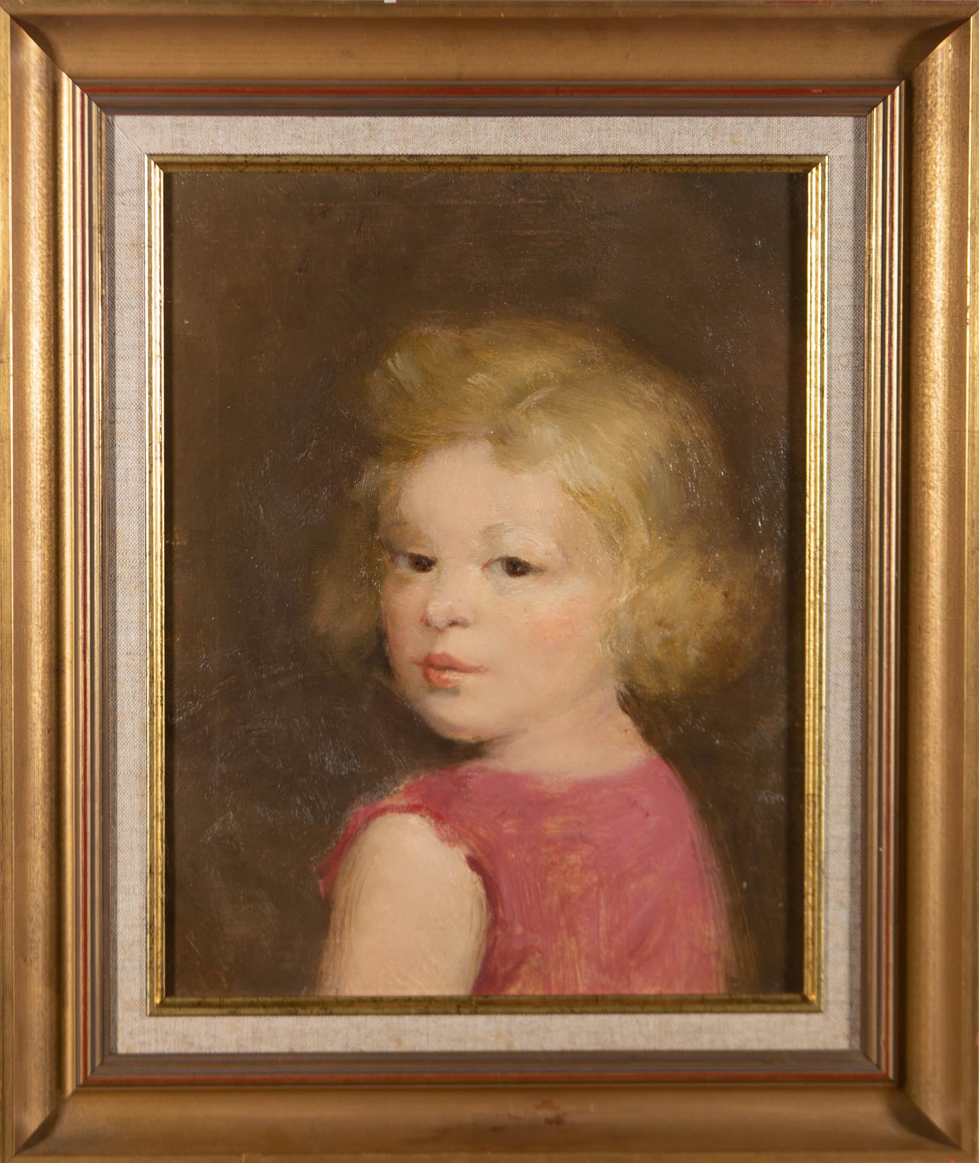 Georges Rogy (1897-1981) - Mid 20th Century Oil, Portrait Of A Blond Girl