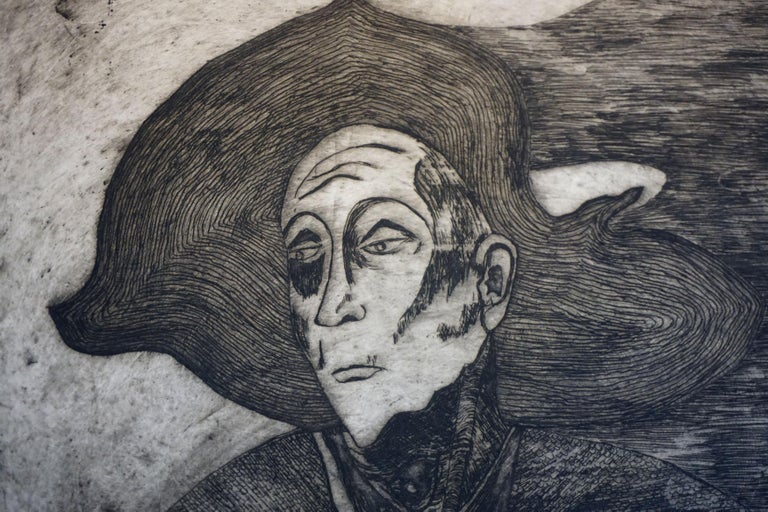 Portrait of Georgia O'Keeffe  - Symbolist Print by Unknown